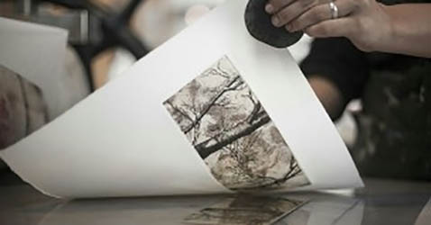 Chalcographic engraving workshop in Manera Negra